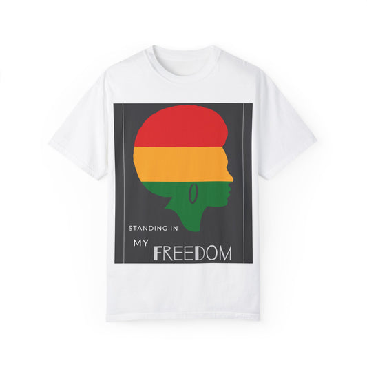 Black Freedom Unisex Garment-Dyed T-shirt